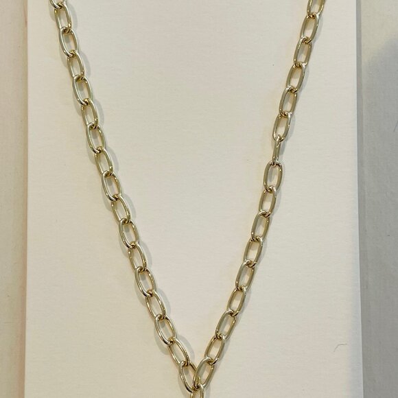 J Crew. Gold Chain Oval Link charm chain Necklace Length: 16" with a 2" extender - Picture 11 of 14
